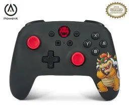 Produktbild: Kabelloser PowerA-Controller für Nintendo Switch - King Bowser, Nintendo Switch OLED-Modell, Nintendo Switch Lite, Gamepad, Spiele-Controller, Bluetooth-Controller, Offiziell Lizenziert