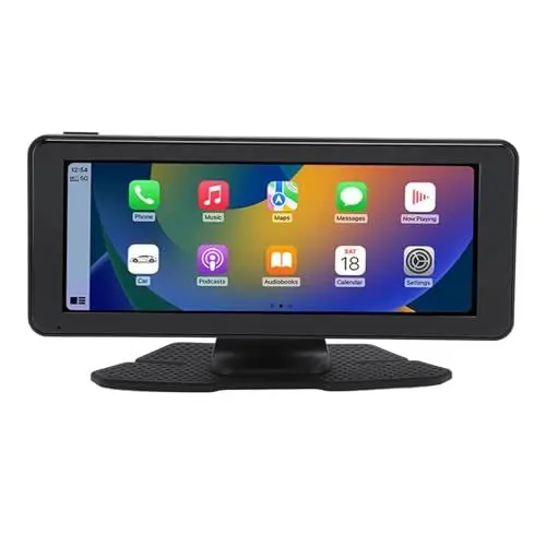 Produktbild: Kabelloses Autoradio mit 6,86-Zoll-Touchscreen, Kabellos für CarPlay für Android Auto, Bluetooth-Autoradio-Empfänger, WiFi, Auto-Multimedia-Player mit Rückfahrkamera (Keine