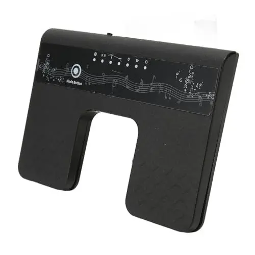 Produktbild: Kabelloses Seitenwender-Pedal, Tragbares, Wiederaufladbares Bluetooth-Fußpedal, Leiser Musik-Seitenwender mit 5 Gängigen Funktionen, für Tablets, Smartphones, Geben Sie Ihre