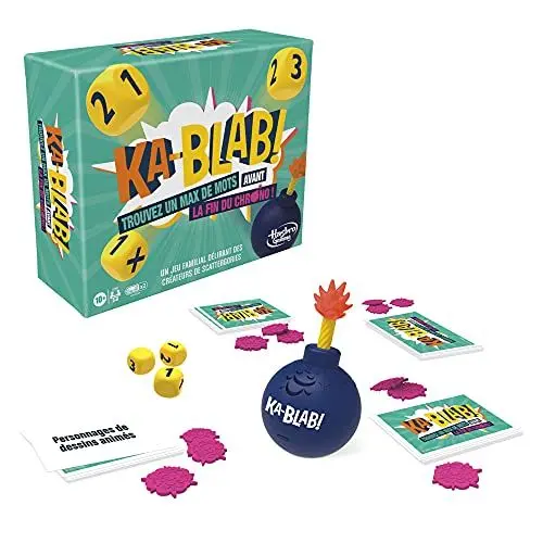 Produktbild: Ka-Blab! Spiel für Familien, Jugendliche und Kinder, ab 10 Jahren, Gruppenspiel, 2 bis 6 Spieler von den Schattierern von Scattergories, FRANZÖSISCHE VERSION