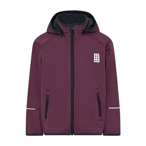 Produktbild: Kabooki Jungen LWSKY 764-SOFTSHELL Jacket Softshell, Bordeaux, 80