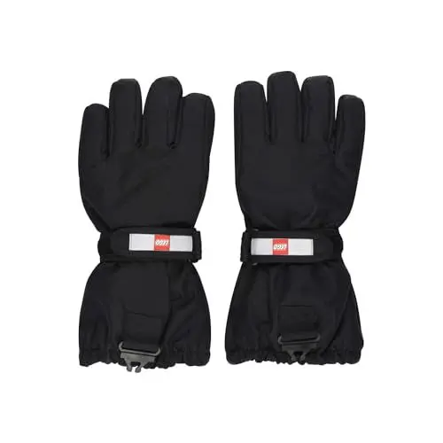 Produktbild: Kabooki Lego Handschuhe Kinder 110-116 I Jungen I Handschuhe Winter Nylon I Schwarz Handschuhe Kinder