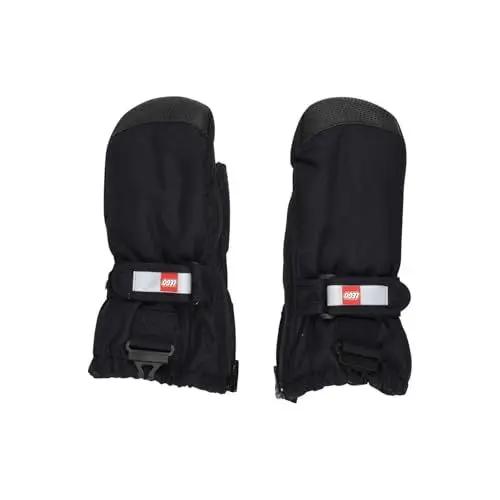 Produktbild: Kabooki Lego Handschuhe Kinder 98-104 Schwarz I Handschuhe Kinder Wasserdicht I Handschuhe Jungen und Mädchen