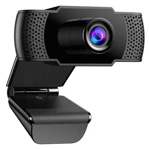 Produktbild: kacylzom Full HD Webcam 1080P mit Mikrofon,Automatischer Lichtkorrektur, Plug & Play, für Laptop, PC, Desktop, für Live-Streaming, Videoanruf, Konferenz, Online-Unterricht,Spiel