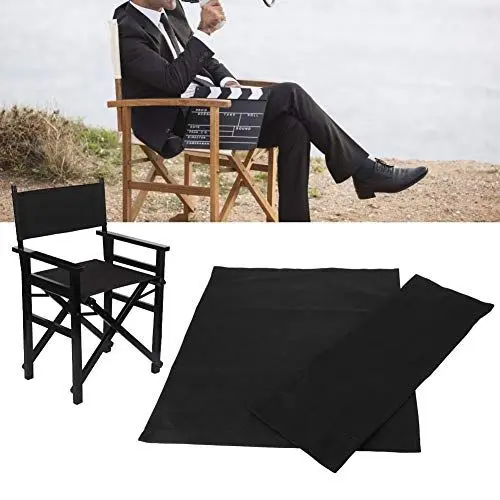 Produktbild: Kadimendium 1 Set Regiestuhl Canvas Ersatzsitztuch Haushaltsbedarf Möbelzubehör Casual Directors Chair Cover Kit Canvas Covers(Schwarz)