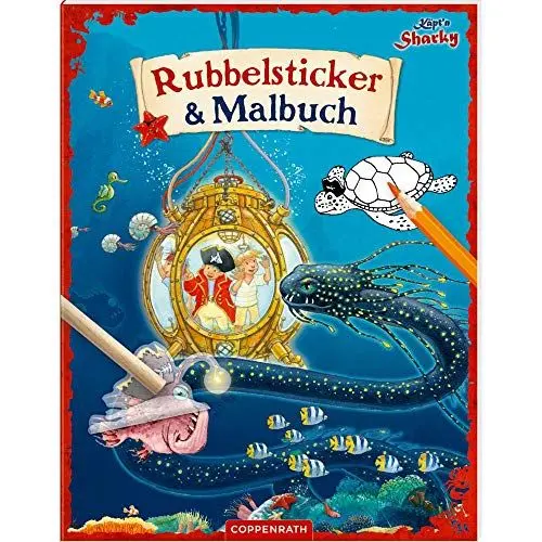 Produktbild: Käpt'n Sharky: Rubbelsticker & Malbuch