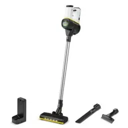 Produktbild: Kärcher Akku-Staubsauger VC 6 Cordless ourFamily, 2 Saugstufen, Laufzeit: bis zu 50 min., Gewicht: 2,8 kg, 25,2 V Akku, Wandhalterung mit Ladefunktion, Boden- und Fugendüse, Staubbürste, Weiß