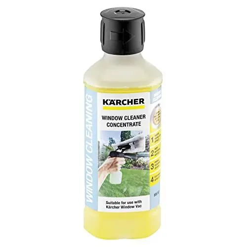 Produktbild: Kärcher Fensterreiniger-Konzentrat RM 503, für eine streifenfreie Reinigung von Fenstern, Glas, Spiegeln und Duschkabinen, 500ml Konzentrat ergeben verdünnt 6,25l Reinigungsflüssigkeit