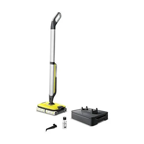 Produktbild: Kärcher Hartbodenreiniger FC 7 Cordless - elektrischer und kabelloser Bodenwischer für 135 qm - müheloses Reinigen bei nur 71 dB in einem Arbeitsgang, Gelb