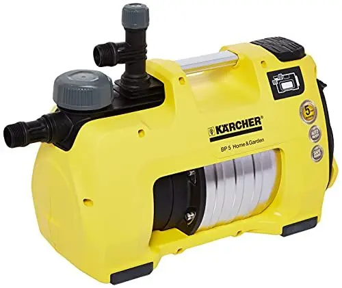 Produktbild: Kärcher Haus- und Gartenpumpe BP 5 Home und Garden, max. 1.000 m², alle Wasserquellen wie Teiche, Zisternen etc, max. 35 °C, G1 Innengewinde, 4,8 bar, Schwarz, Gelb