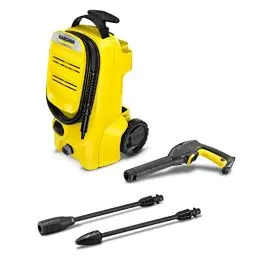 Produktbild: Kärcher Hochdruckreiniger K 3 Compact, Druck: max. 120 bar, Durchfluss: max. 380 l/h, Flächenleistung: 25 m²/h, Wasserfilter, Gewicht: 4,2 kg, Hochdruckschlauch und -pistole, Dreckfräser, Strahlrohr