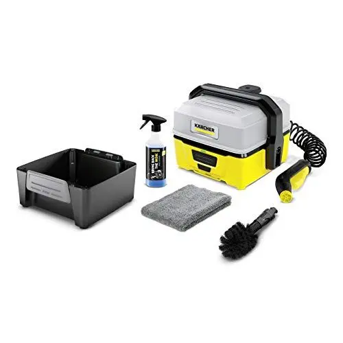 Produktbild: Kärcher Mobile Outdoor Cleaner OC 3 Bike Box (Wassertankvolumen: 4 l, Lithium-Ionen-Akku, abnehmbarer Wassertank, schonender Niederdruck, Universalbürste, Fahrradreiniger, Mikrofasertuch)