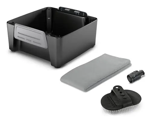 Produktbild: Kärcher OC 3 Zubehörbox Pet, mit Kegelstrahldüse, Fellreinigungsbürste und Handtuch für Haustiere, 229x221x108mm