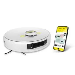 Produktbild: Kärcher Saugroboter RCV 5 mit Wischfunktion, App-Steuerung, LiDAR-Laser-Navigation, Dual-Laser und KI, Kartierung, Raum- und Hinderniserkennung, 5000 Pa, 120 min Laufzeit, für Hartböden und Teppiche