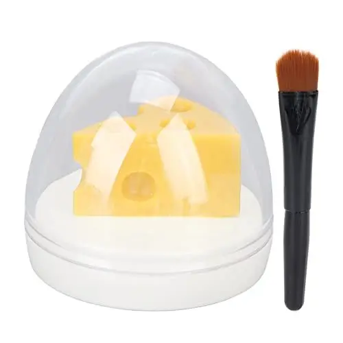 Produktbild: Käseförmiger Lippenbalsam, Feuchtigkeitsspender-Reparatur-Lippenbalsam für Spröde, Rissige und Trockene Lippen, 0,3 Unzen Nährende Schlafpflege für die Lippen(02)
