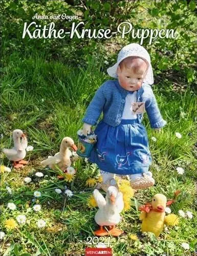 Produktbild: Käthe Kruse Puppen. Fotokalender 2024 mit Nostalgie-Faktor. Jahres-Wandkalender mit 12 Fotos für Sammler und Puppenliebhaber. 30x39cm. Hochformat.