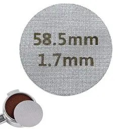 Produktbild: Kaffee Puck Sieb 58.5mm Puck Filter Screen Espresso Siebträger Filtersieb Zubehör 150μm für Kaffeemaschinengriff