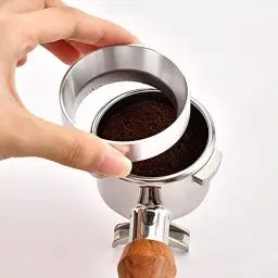 Produktbild: Kaffee Zubehör Dosierring 58mm - Kaffee Siebträger Dosierring Universal Kaffeedosierring Siebträger Trichter Ersatzteile Aluminium Für Kaffeemaschine Kompatibel