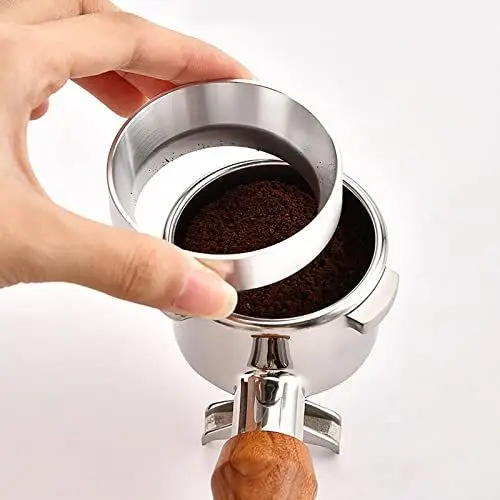Produktbild: Kaffee Zubehör Dosierring 58mm - Kaffee Siebträger Dosierring Universal Kaffeedosierring Siebträger Trichter Ersatzteile Aluminium Für Kaffeemaschine Kompatibel