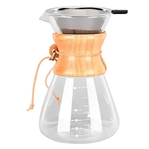 Produktbild: Kaffeekannen-Tropfer, hitzebeständiger Tropf mit Trichter mit großer Kapazität zum Übergießen von Kaffeemaschinen für zu Hause(1000ML)