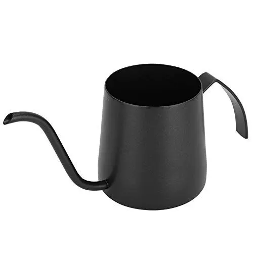Produktbild: Kaffeemaschine, Handkaffeemaschine, Antihaftbeschichtete Kaffeekanne mit Langem Auslauf für Heimcafé (Schwarz 250 ml)