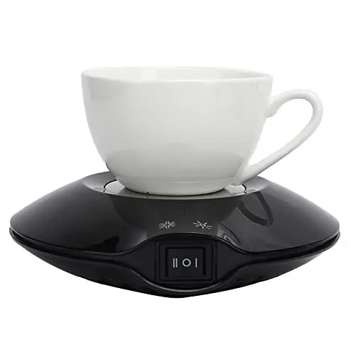 Produktbild: Kaffeetassenwärmer und -kühler 2 in 1 USB-Kaffeetassenwärmer und -kühler, Getränkewärmer, Getränkekühler mit Kabellosem Ladegerät für Den Schreibtisch zu Hause