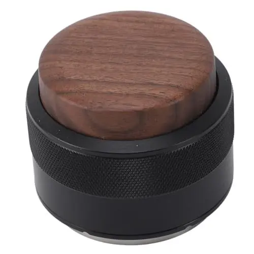 Produktbild: Kaffeeverteiler-Tamper, Konstanter Druck, 304 Edelstahl, Holzgriff, Kaffee-Nivellierer, Espresso-Tamper und Verteiler-Espresso-Verteilungswerkzeug für die Kaffeezubereitung