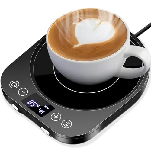 Produktbild: Kaffeewärmer,Aufgerüstet Tassenwärmer,Elektrischer Getränkewärmer,Kaffeetassenwärmer mit 9 Temperatureinstellungen, Automatischer Ein/Aus kerzenwärmer mit Schwerkrafterkennung,Geplantes Herunterfahren