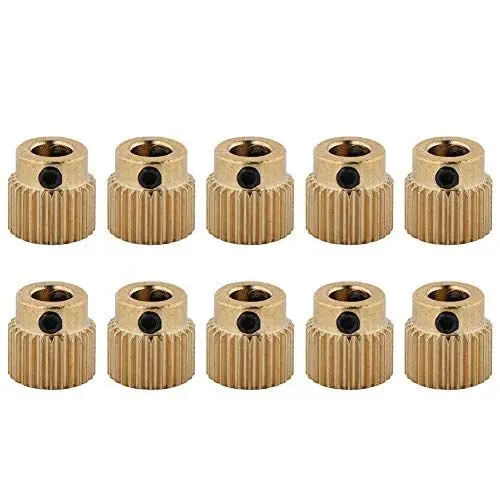 Produktbild: Kafuty 10 STÜCKE 3D Drucker Zubehör Messing Antriebsrad Tragbare Extruder Rad für MK7 MK8 Extruder 26/40 Zähne(26 Zähne)