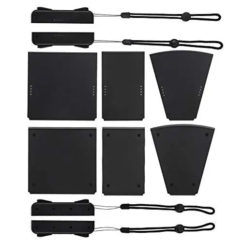 Produktbild: Kafuty 5 teiliger Gamepad Anschluss für NS Switch Joy Con Controller, ergonomisches Design 5 in 1 Anschlusspaket Links Rechts Griffgehäuse, reibungslos herausziehbar.