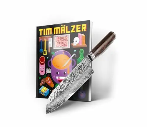 Produktbild: Kai Europe GmbH Weihnachtsaktion Tim Mälzer TDM-W23, Santoku 18 cm + neues Kochbuch handsigniert limitiert
