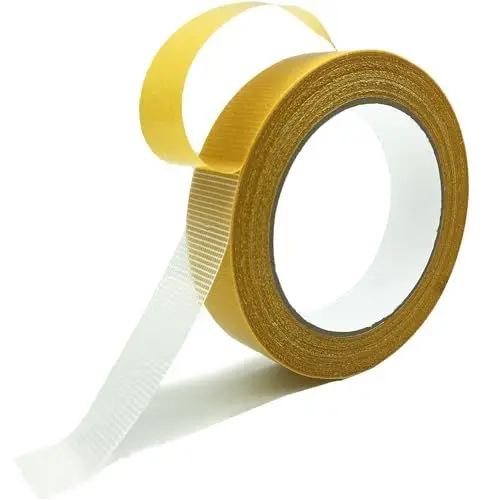 Produktbild: KAIHENG Hochleistungs-doppelseitiges Klebeband, multifunktionales doppelseitiges Klebeband mit hoher Klebrigkeit mit Glasfasernetz (2,5cm×19M)