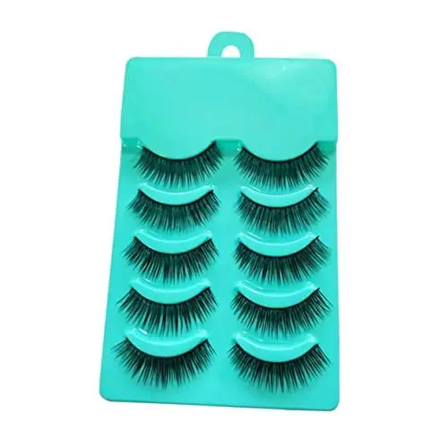 Produktbild: KAILIKETIY 5paare Künstliche Wimpern Aus Faser Natürliche Gefälschte Wimpern Lange Für Make-up Im Mode-stil Geeignet Für Partys Und Täglichen Gebrauch