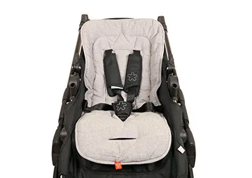 Produktbild: Kaiser 6537873 Sommer Komfortauflage Kinderwagenauflage Kinderwageneinlage Sitzauflage Crown Light Grey