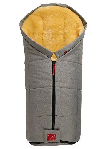 Produktbild: Kaiser 6720473 Lammfellfußsack Iglu, grau melange
