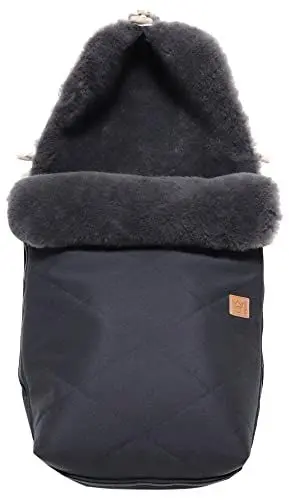 Produktbild: Kaiser Unisex – Babys 1 Kg Natura Graphit Lammfell Fußsack, schwarz, 1 Stück (1er Pack)