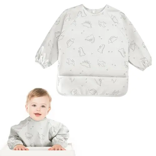 Produktbild: Kaisibum Baby Lätzchen mit ärmel,Abwaschbare Lätzchen mit Ärmeln,Wasserdicht Material,Maschinenwaschbar für Baby Essen