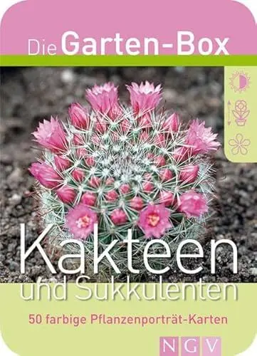 Produktbild: Kakteen und Sukkulenten. Die Garten-Box. 50 farbige Pflanzenporträt-Karten