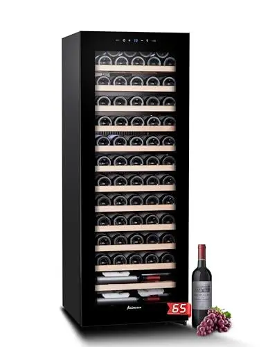 Produktbild: Kalamera Weinkühlschrank Schwarz, 65 flaschen, 170 Liter, LED-Display zur Temperaturregulierung, KRC-170AFG