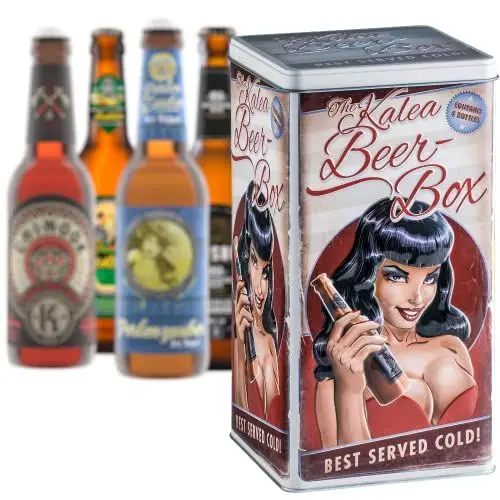 Produktbild: Kalea | Beer Box | Edition Black Lady | 4 x 0.33 l Bierspezialitäten | Vatertag | Geschenksidee Ostern