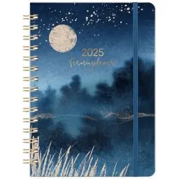 Produktbild: Kalender 2025 Buchkalender - Terminplaner 2025 von Januar 2025 bis Dezember 2025, Kalender 2025 A5 mit Innentasche, Monatliche Registerkarten, Elastischer Verschluss, 21.3cm×15.7cm