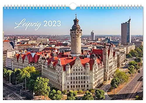 Produktbild: Kalender Leipzig 2023: | 30 x 20 cm | weißes Kalendarium