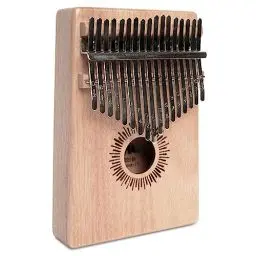 Produktbild: CASCHA Kalimba I Daumenklavier mit 17 Zungen I Finger Klavier mit Stofftasche Tragetasche Putztuch Stimmhammer und Notenaufkleber I Musikinstrumente Klavier I Klavier tragbar I 17-Key Kalimba, HH 2146