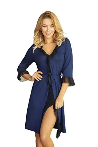 Produktbild: Kalimo Damen Chios Bademantel, Navy Blue, XXL