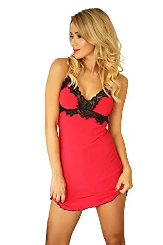 Produktbild: Kalimo Women's Rio Nightgown, Rot/Schwarz, L