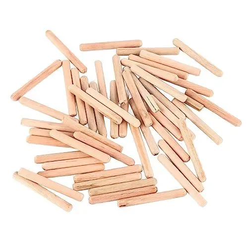 Produktbild: Kallax Dübel 6 50 Stück Schrank Schublade Runde Geriffelte Holz Handwerk Passstifte Stangen M6 * 50 (M6 * 50 (50 STÜCKE)) kallax dübel,kallax holzdübel,passstifte holz,holzdübel 6x