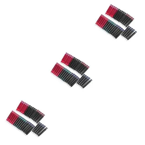 Produktbild: KALLORY 105 Stück 7 Tinte nachfüllen universelle Nachfülltinte Füller Stifte farbige Tinte Farbe Füllfederhaltertinte schreibutensilien kugelschreiber Nachfüllungen für Tintenstifte