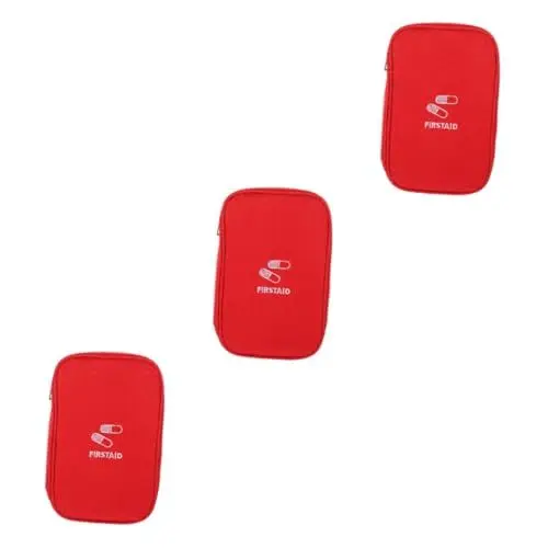 Produktbild: KALLORY 3stücke Medizinische Tragetasche Für Erste Hilfe Und Strapazierfähig Für Camping Wandern Und Reisen Großes Volumen Für Notfälle Langlebiges Design