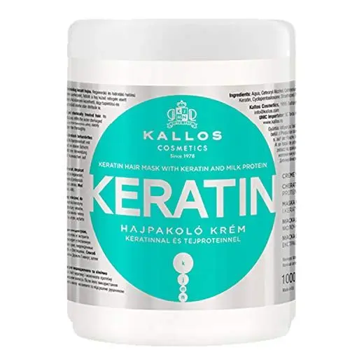 Produktbild: KJMN Keratin Regenerierende Haarmaske mit Keratin und Milchprotein für trockenes, geschädigtes und chemisch behandeltes Haar, 1000 ml