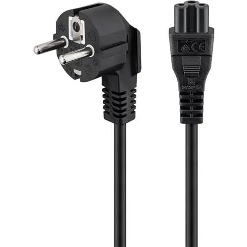 Produktbild: Kaltgeräte/Netzkabel St.>IEC 320-C5 Bu.(abgewinkelt) 1,8m